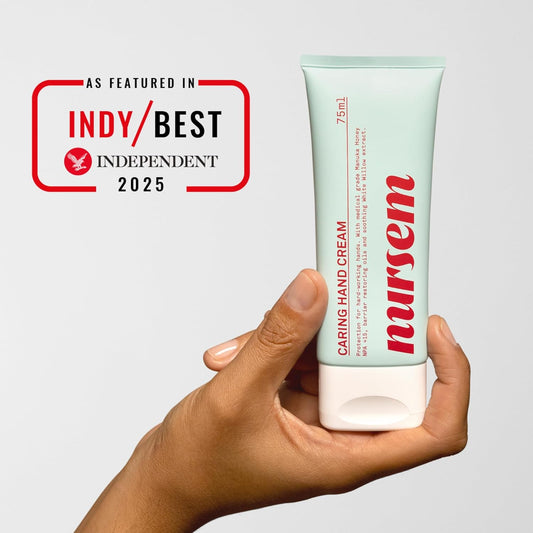 Nursem Caring Hand Cream, 75Ml – Moisturizing Hand Cream For Dry, Sensitive Skin | Fast-Absorbing, Repairs Cracked Hands, Nourishes & Protects Hard-Working Hands