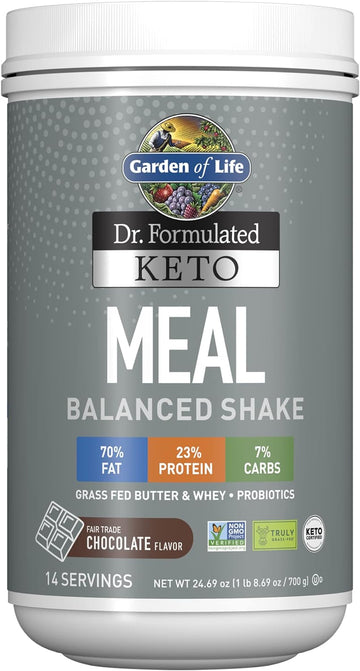 Garden of Life Dr. Formulated Keto Meal Balanced Shake - Chocolate Pow