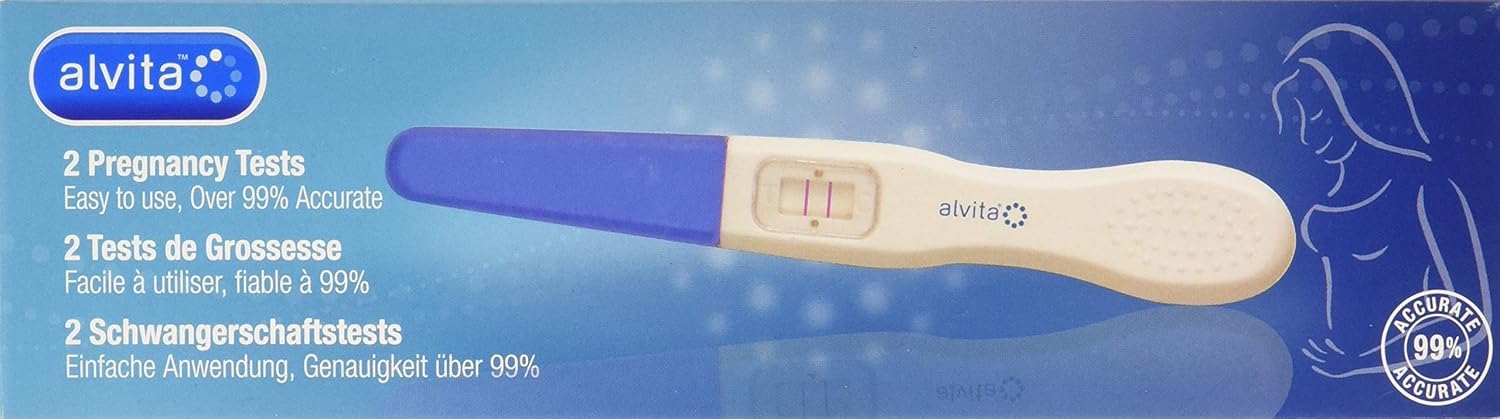 Alvita Mid Stream Pregnancy Test Kit 2 Tests