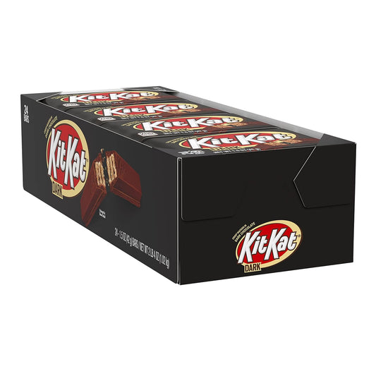 Kit Kat Dark Chocolate Wafer Candy Bars, 1.5 Oz (24 Count)