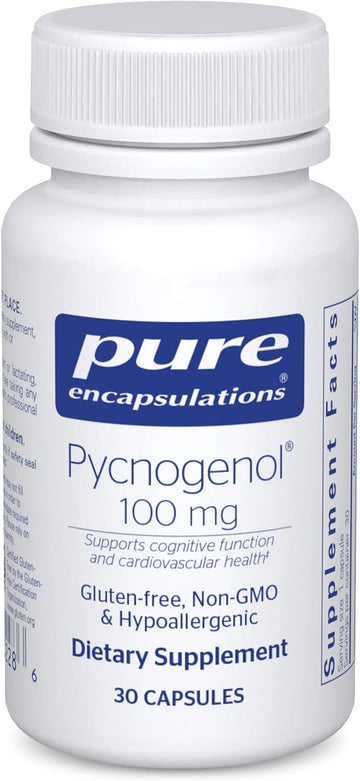 Pure Encapsulations Pycnogenol 100 Mg | Hypoallergenic Supplement To Promote Vascular Health And Provide Antioxidant Support | 30 Capsules
