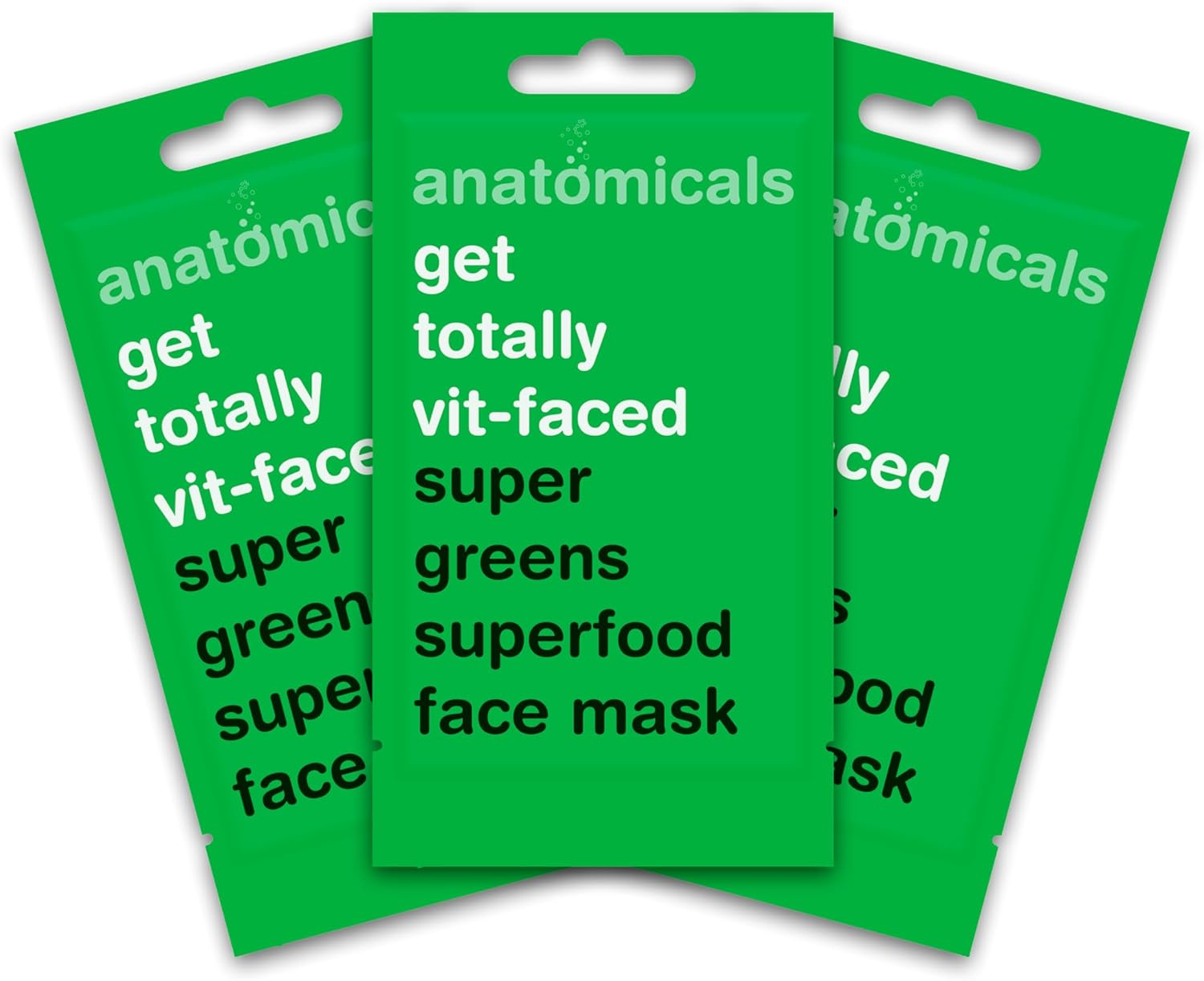Anatomicals Super Green Beauty Face Mask 15ml - Get Vit-Faced, Face Masks Skincare Bundle, 3 Pack : Amazon.co.uk: Beauty