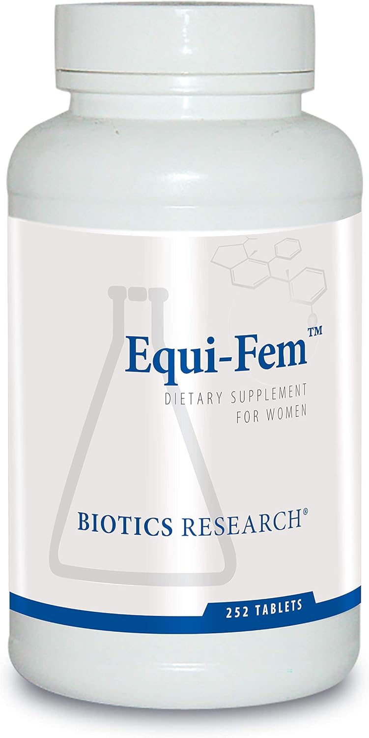 Biotics Research Equi Fem Multi Vitamin Mineral Supplement For Women, High Dose Multi For Pre-Menstrual Support, Black Cohosh, Dong Quai, Digestive Enzyme Support 252 Tablets