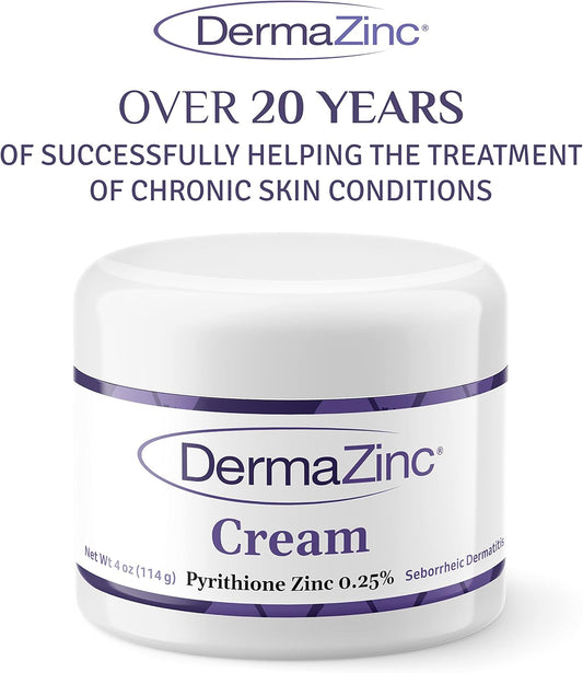 Dermazinc Therapy Cream, Zinc Cream For Skin, Skin Disorder Relief Cream For Psoriasis, Dermatitis, Eczema, And Other Skin Condition Symptoms