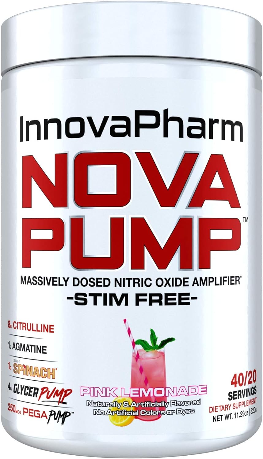 InnovaPharm NOVAPUMP (Pink Lemonade) - 11.2 Ounces