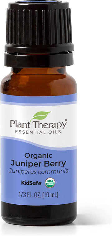 Plant Therapy Organic Juniper Berry Essential Oil 100% Pure, Undiluted, Natural Aromatherapy, Therapeutic Grade 10 Ml (1/3 Oz)