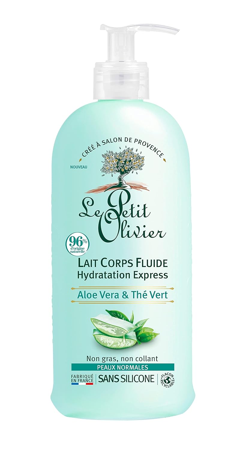 Le Petit Olivier Light Body Lotion - Aloe Vera And Green Tea - Express Moisturizing - No Greasy Or Sticky Feeling - Skin Is Soft And Silky - For Normal Skin - 8.4 Oz : Beauty & Personal Care