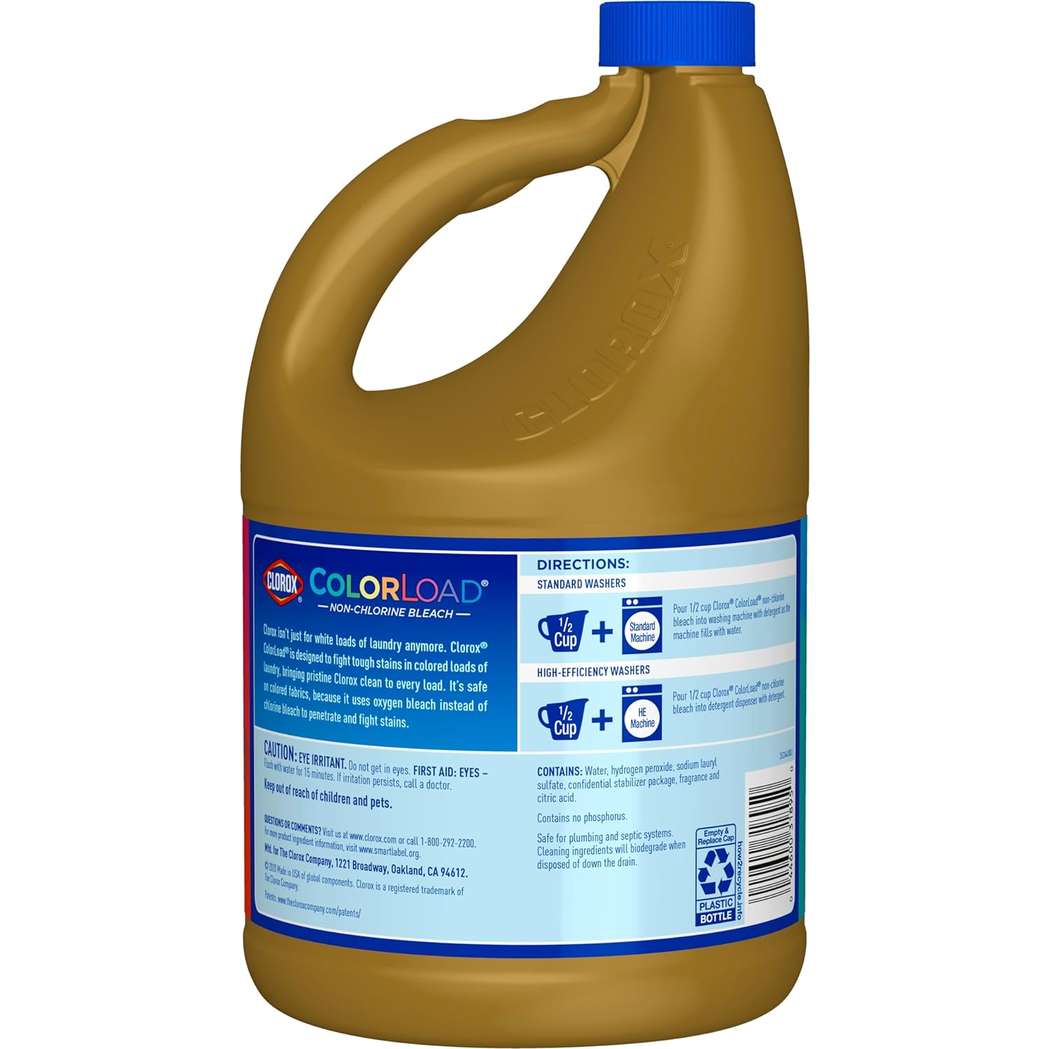 Clorox ColorLoad Non-Chlorine Bleach, 116 Ounce Bottle : Health & Household