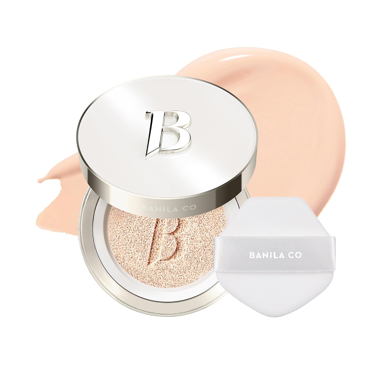 Banila Co Covericious Ultimate Cover Cushion | Up To 100Hr Long-Wear Foundation | 20 Shades For All Skin Tones | Matte & Lightweight Finish | Korean Cushion Foundation (14G / 0.49 Oz), 21C Rose