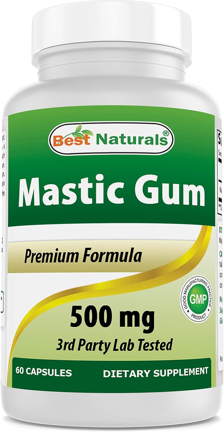 Best Naturals Mastic Gum 500 Mg 60 Capsules (60 Count (Pack Of 1))