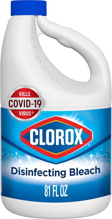 Clorox Concentrated Liquid Bleach, Regular, 81 Fl Oz (Pack May Vary), Cleaning And Disinfecting, Stain Remover, America'S #1 Bleach, Floors, Surface Recommendation