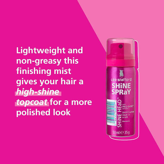 Lee Stafford Mini Shine Head Shine Spray 50Ml For Hairs White