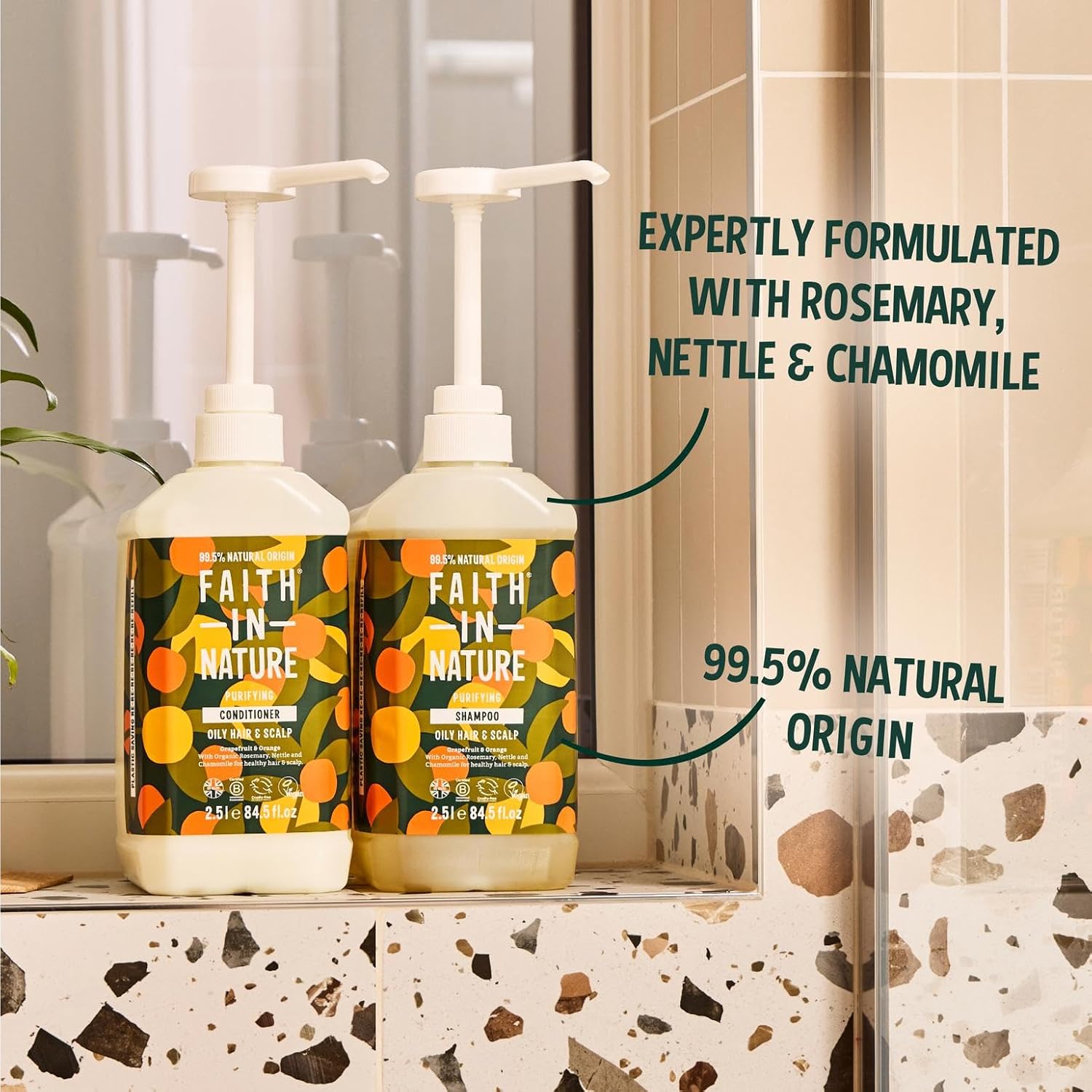 Faith In Nature Natural Dragon Fruit Shampoo, Revitalising for Oily Hair & Scalp, Vegan & Cruelty Free, No SLS, Silicones or Parabens, 2.5L Refill : Amazon.co.uk: Beauty