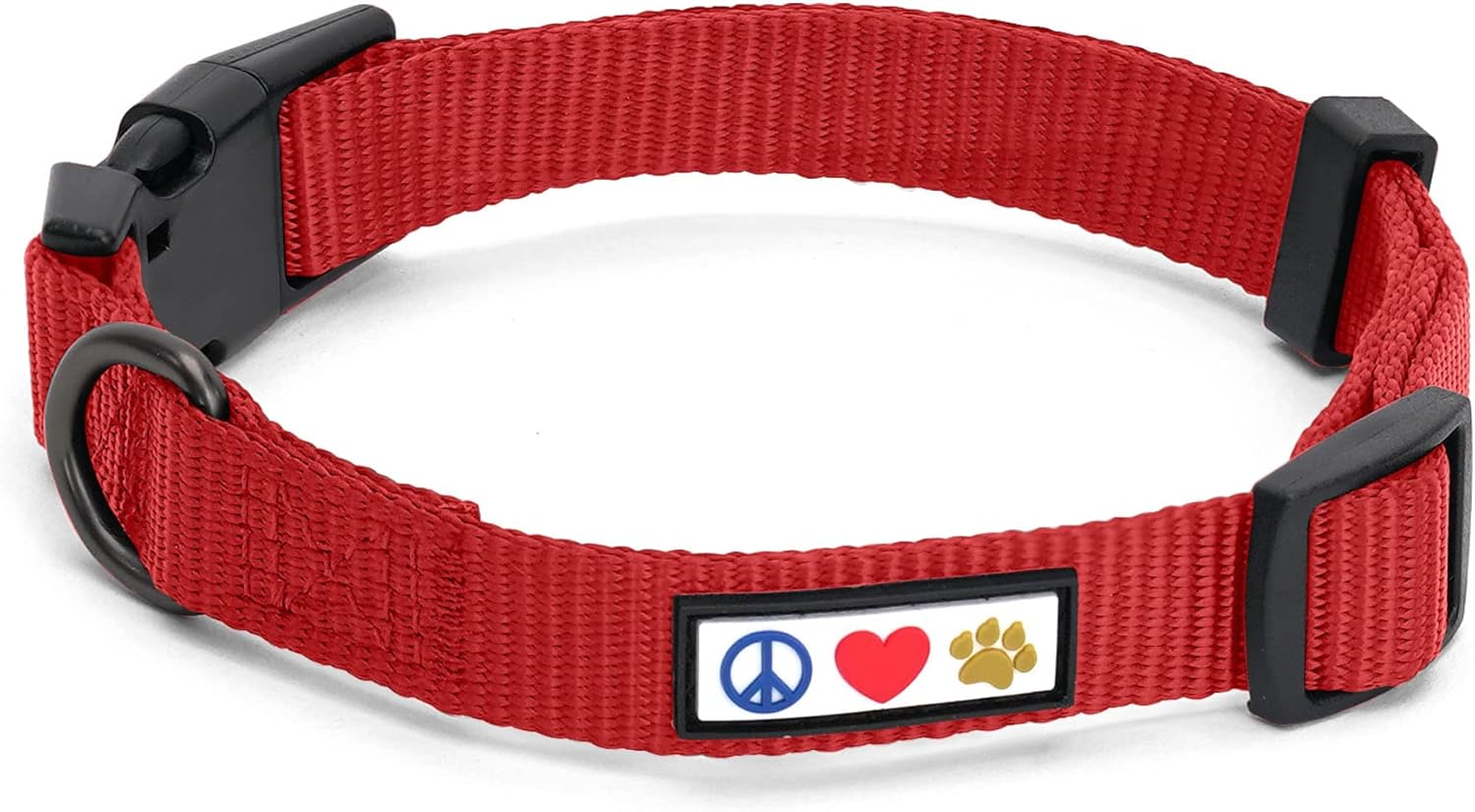 Pawtitas Dog Collar For Extra Small Dogs Training Puppy Collar With Solid - XS - Red