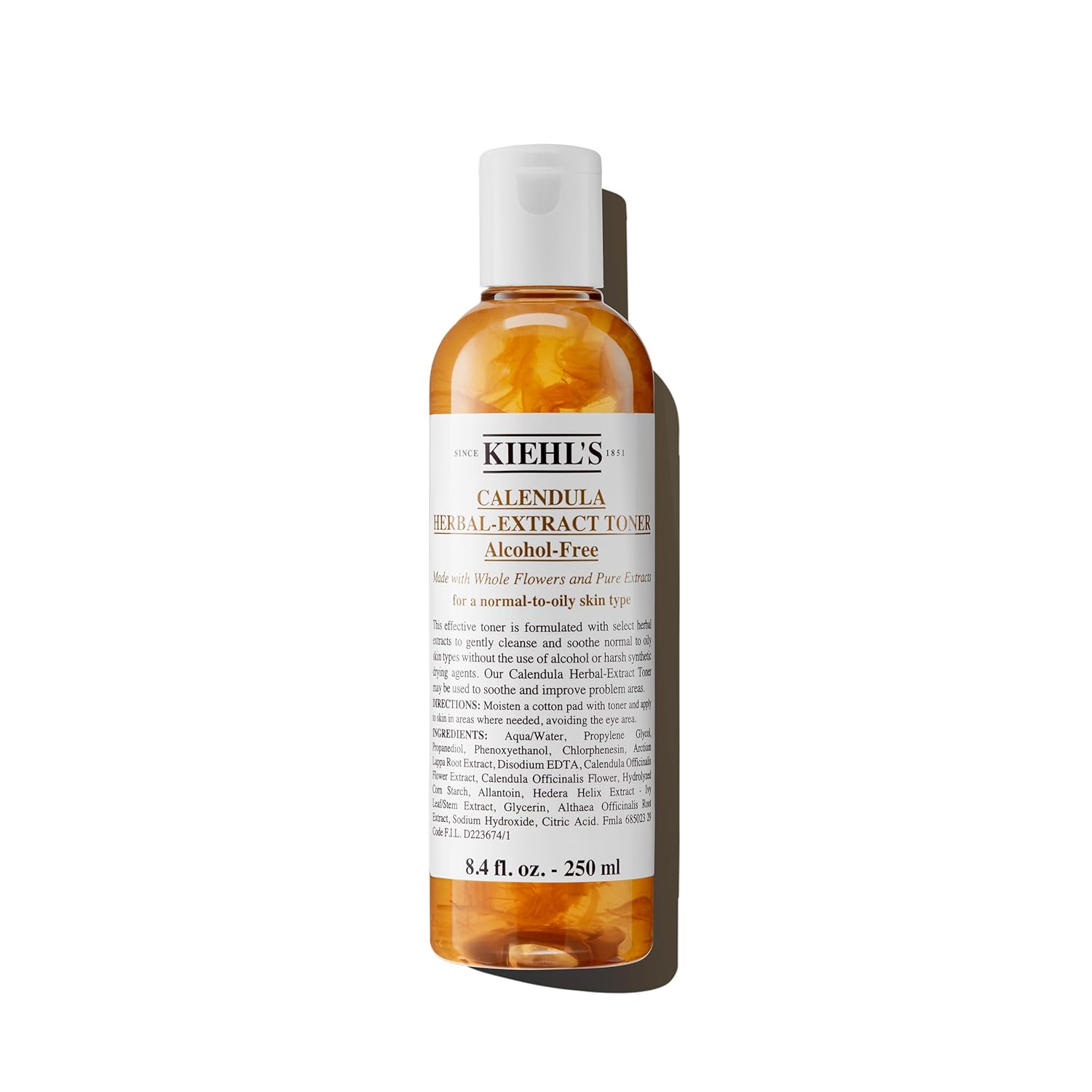 Kiehl'S Calendula Herbal Extract Alcohol-Free Toner, Soothing Facial Toner For Normal To Oily Skin, Visibly Reduces Redness & Oil, Improves Skin Texture, Paraben-Free, Fragrance-Free, Non-Acnegenic