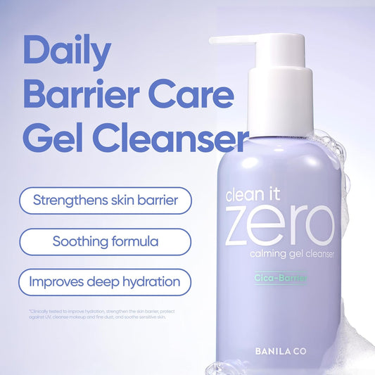 Banila Co Clean It Zero Calming Foam Cleanser | Rich Lather Hydrating Cleansing With Soothing Finish | Cica Relief For Sensitive Skin | Vegan & Hypoallergenic (150Ml / 5.07 Fl.Oz)