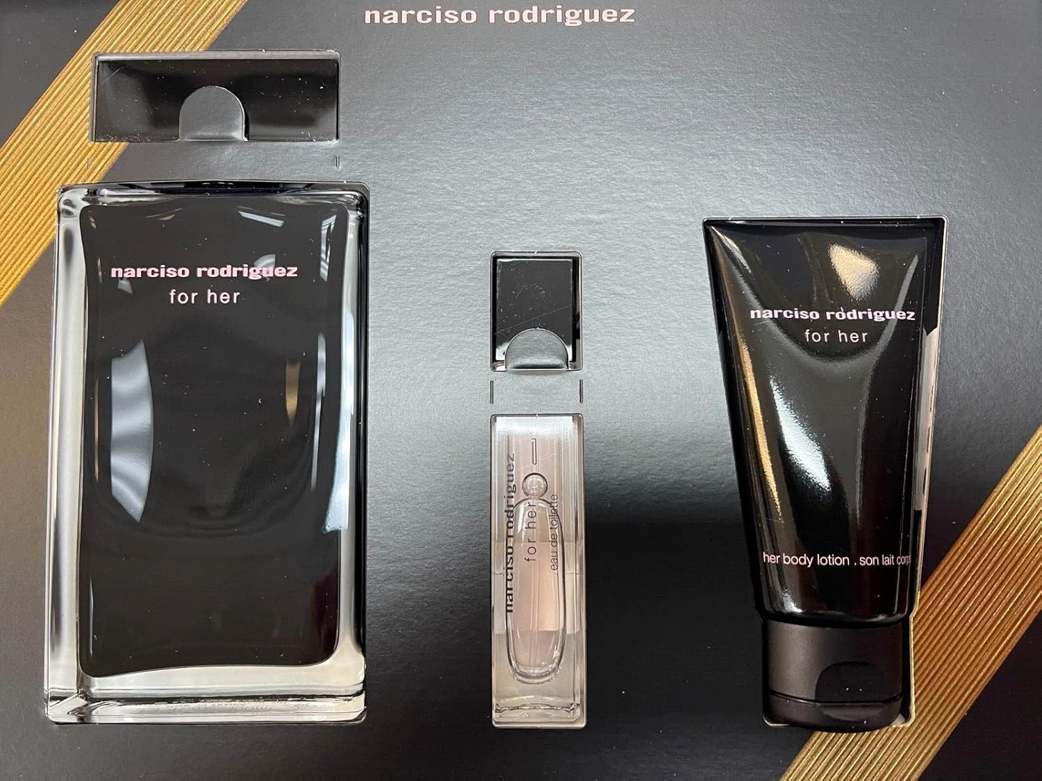 Narciso Rodriguez For Women 3 Piece Set (3.4 Eau De Toilette Spray + 1.6 Body Lotion + 0.33 Eau De Toilette Spray) : Beauty & Personal Care