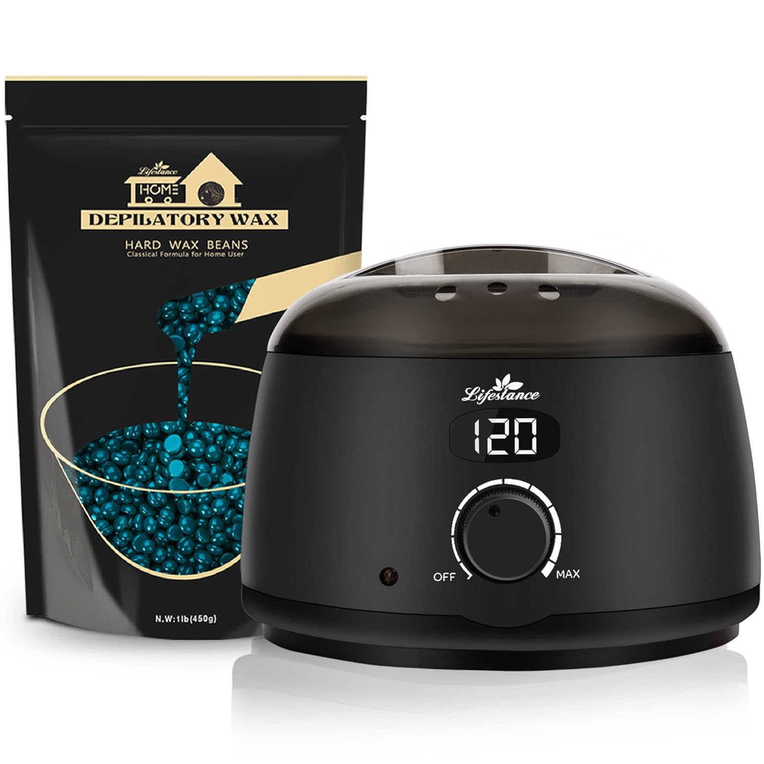 Lifestance L2 Digital Wax Machine + 1Lb Jasmine Hard Wax Beads