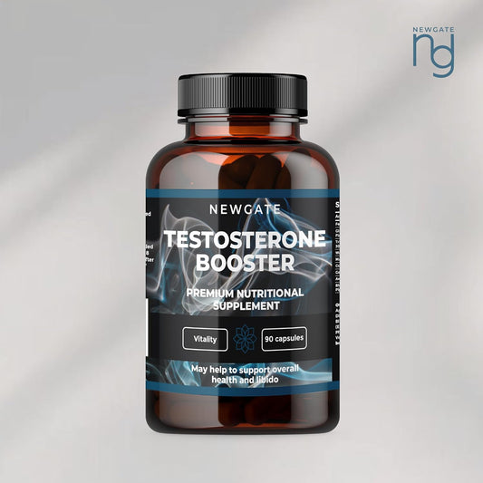 Testosterone Booster 90 Capsules For Men - With Garlic Extract 1000Mg - High Strength Prime Supplement - Made In The Uk – Halal