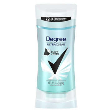 Degree Ultraclear Antiperspirant Deodorant Black+White Anti White Marks And Yellow Stains Deodorant For Women 2.6 Oz