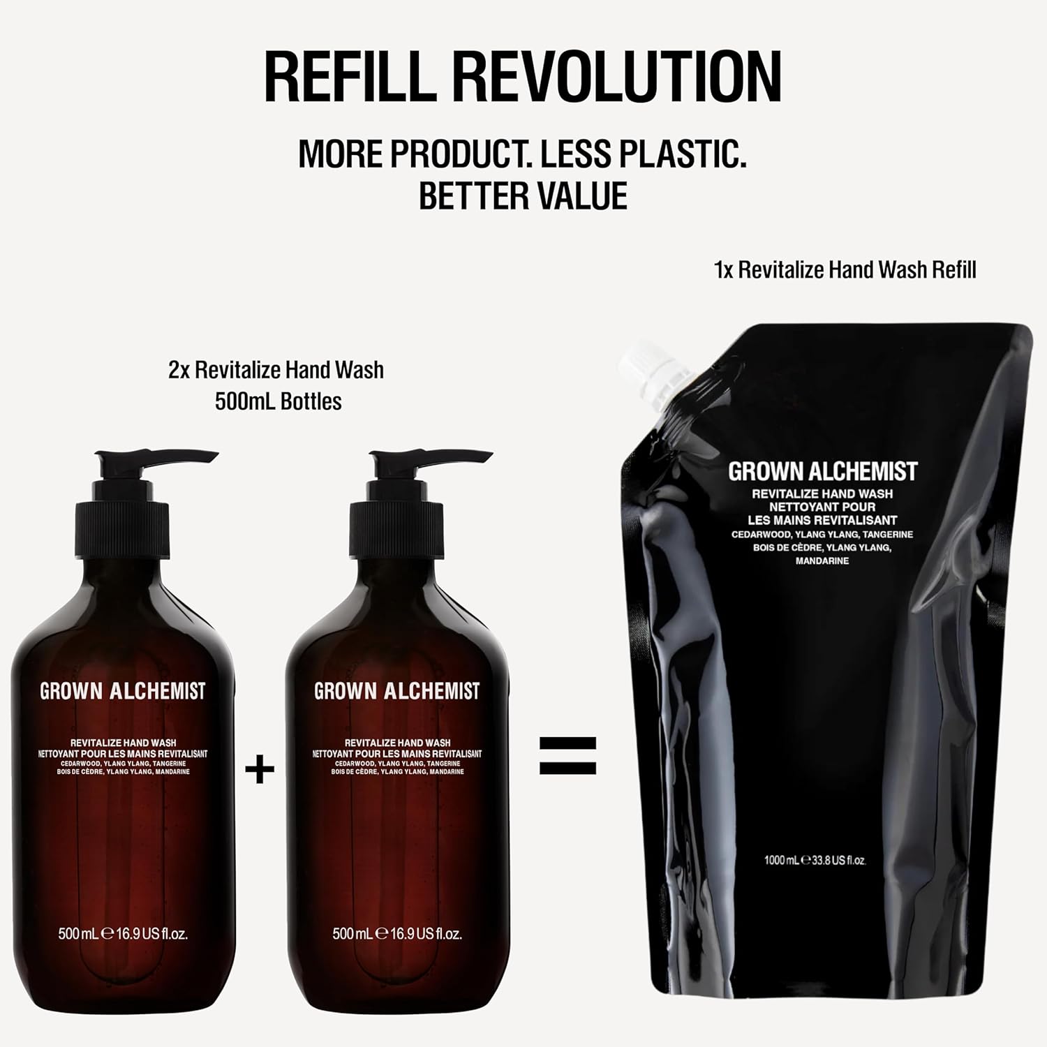 Grown Alchemist Revitalize Hand Wash - Cedarwood Atlas, Ylang Ylang, Tangerine, Organic Hand Soap - Natural Vegan Bioactive Botanicals for Sensitive Skin, Moisturising, Hydrating Handwash 500 ml : Amazon.co.uk: Beauty