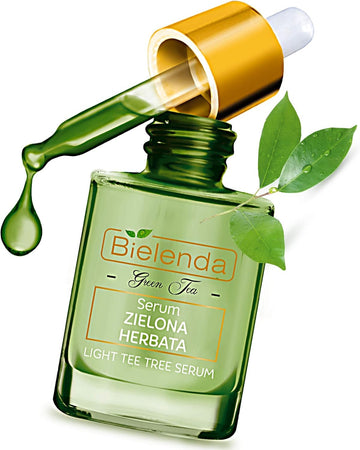 Bielenda Green Tea - Anti-Blackhead Anti-Acne And Skin Renewal Effect Reduce Visibility Of Pores Regulates The Secretion Of Sebum Makes Pores Appear Smaller-Green Tea Face Serum - 15 Ml