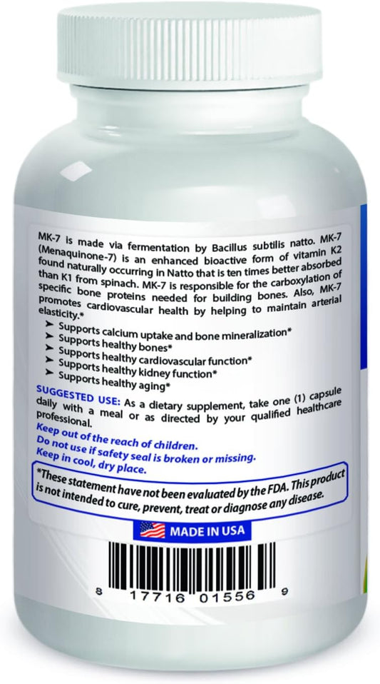 Best Naturals Mk-7 100 Mcg 60 Vcaps