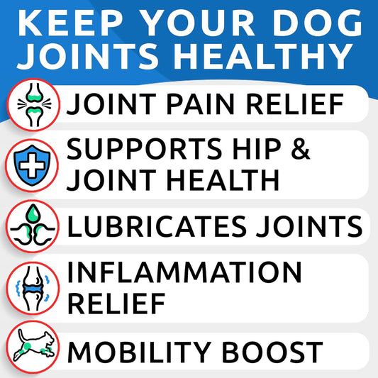 Bark&Spark Glucosamine Chondroitin Dog Hip & Joint Supplement - Joint Pain Relief - Hip & Joint Chews - Joint Support Large Small Breed - Senior Doggie Vitamin Pill Joint Health (120 Treats - Bacon)