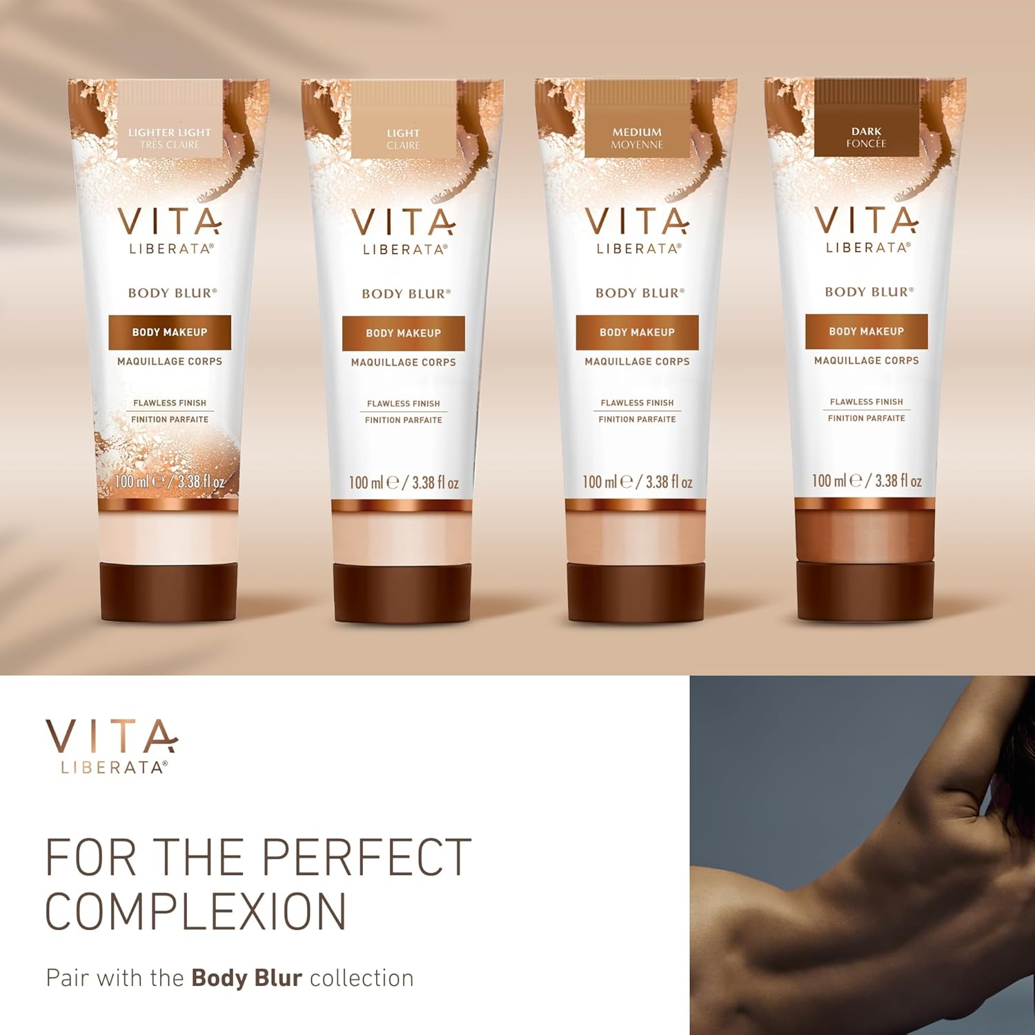 VITA LIBERATA Beauty Blur Lighter Light 30ml & Brush Bundle, BB/CC Cream, Hydrating complexion booster, Radiant Glow & Flawless Finish, Colour Corrector, Flawless application blending brush : Amazon.co.uk: Beauty