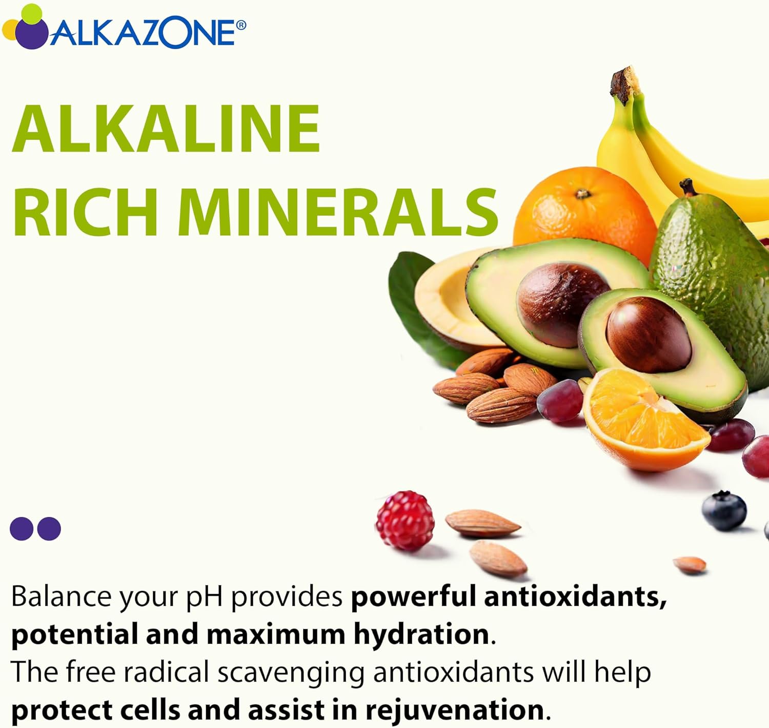 ALKAZONE Balance Your pH Antioxidants Alkaline Mineral Booster & Supplements (2 Packs) : Health & Household