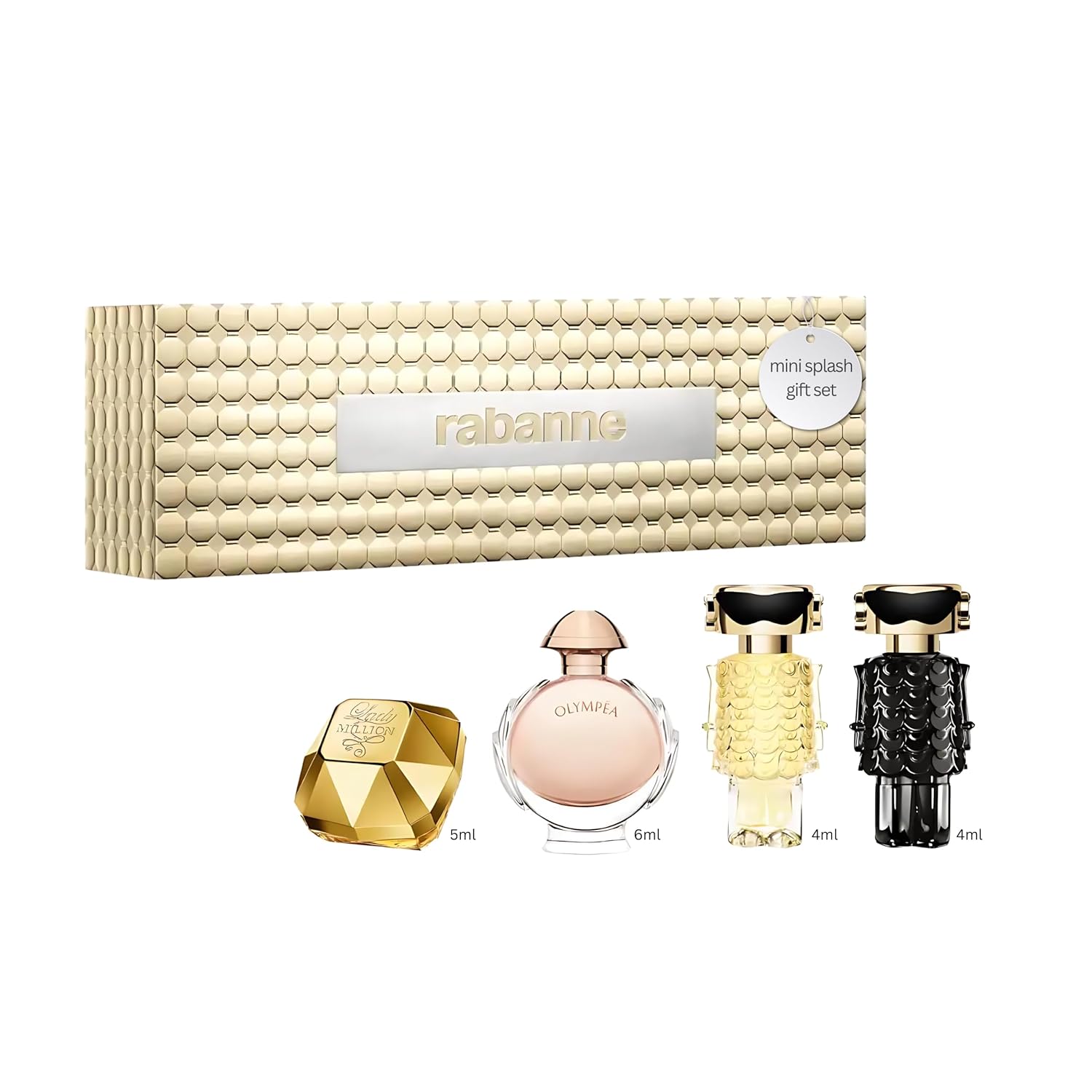 Paco Rabanne Perfume For Women Gift Set Mini Variety - Lady Million, Olympea, Fame Edt, Fame Parfum