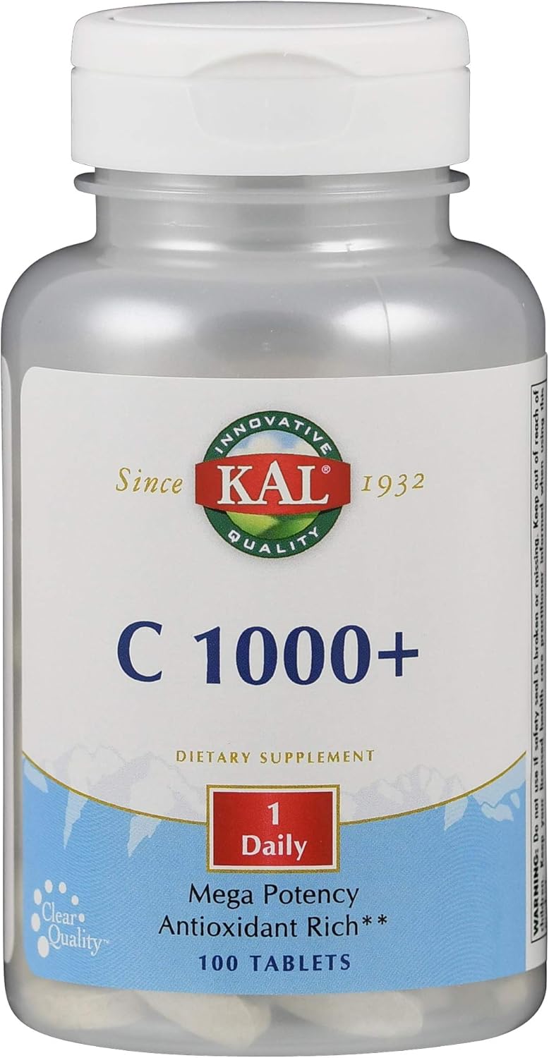 Kal C-1000 Plus Mega Potency Supplement, 1000 Mg, 100 Count