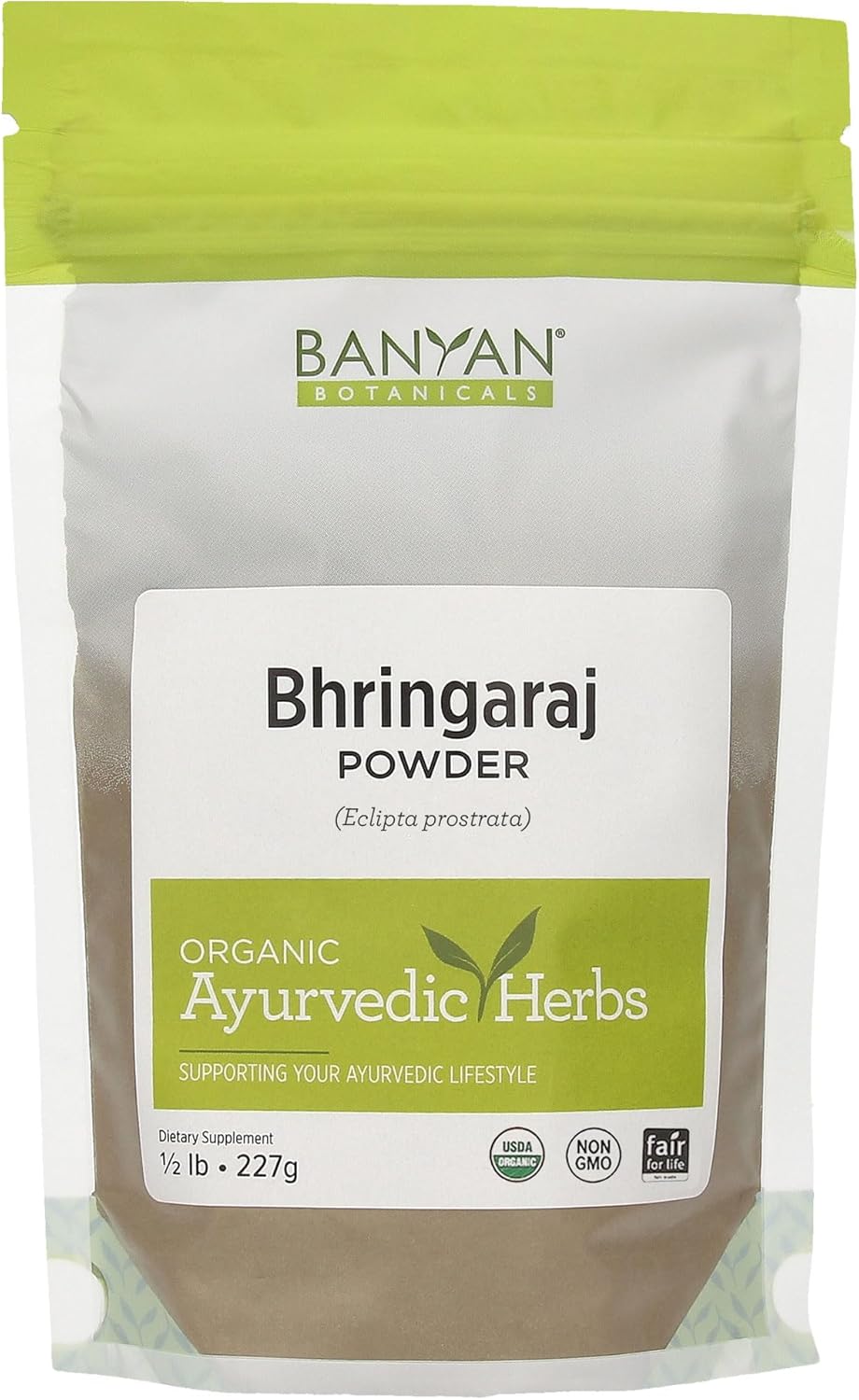 Banyan Botanicals Bhringaraj Powder (Eclipta Alba) – Organic Herbal Powder For Beautiful Hair – For A Calm Mind And Healthy Hair, Nails, Bones, And Teeth* – 1 Lb. – Non-Gmo Ffl Vegan