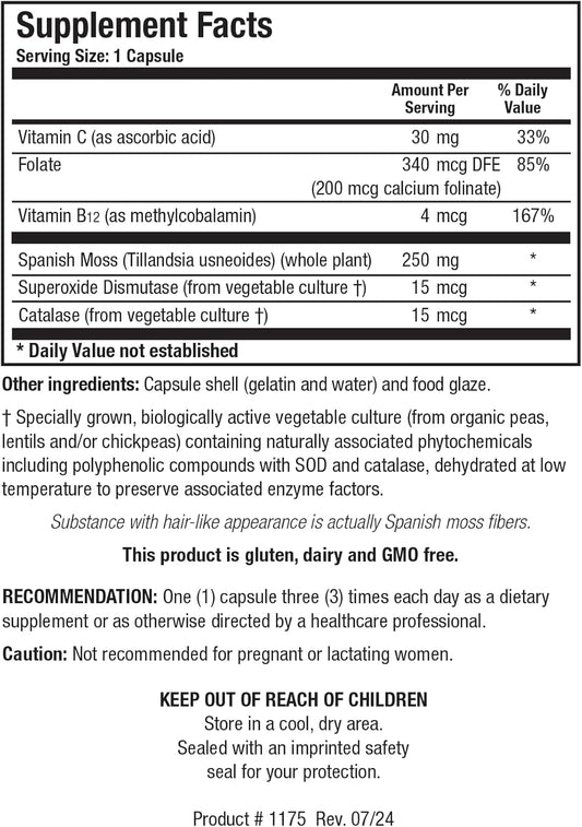 Biotics Research B12 Folate Plus Neurological Support, Activated Form Of Folate, Methyl Support, Energy Production, Healthy Skin, Dna Function. 100 Capsules