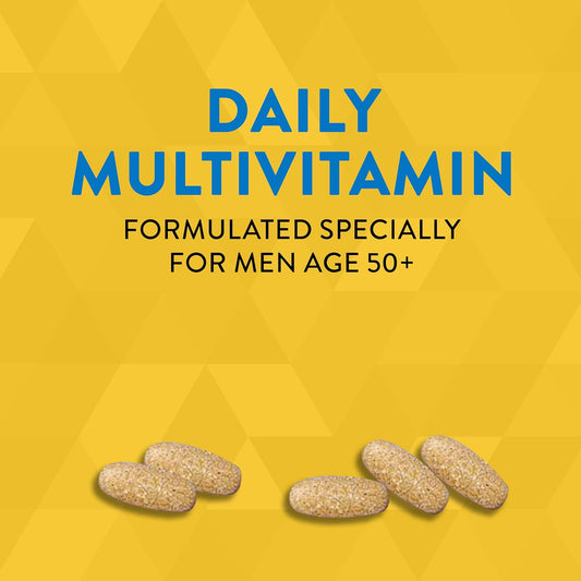 Nature’s Way Alive! Men’s 50+ Ultra Potency Complete Multivitamin, High Potency Formula, Supports Multiple Body Systems, Supports Cellular Energy, Gluten-Free, 60 Tablets