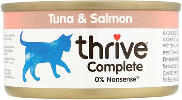 Thrive Cat Food Complete Tuna With Salmon, Pack Of 6, 75 G (Pack Of 6)