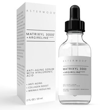 Matrixyl 3000 + Argireline Serum With Hyaluronic Acid - Anti-Aging And Anti-Wrinkle - Peptides Serum For Face, 59Ml/2 Oz