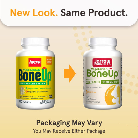 Jarrow Formulas Boneup, 1,000 Mg Of Calcium Per Day, Vitamin D3, Boron And Trace Minerals For Bone Health And Joint Support, 120 Vegetarian Tablets