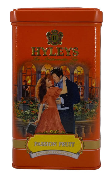 Hyleys English Aristocratic Passion Fruit Loose Leaf Black Tea In Gift Tin - 3.5 Oz (100G)
