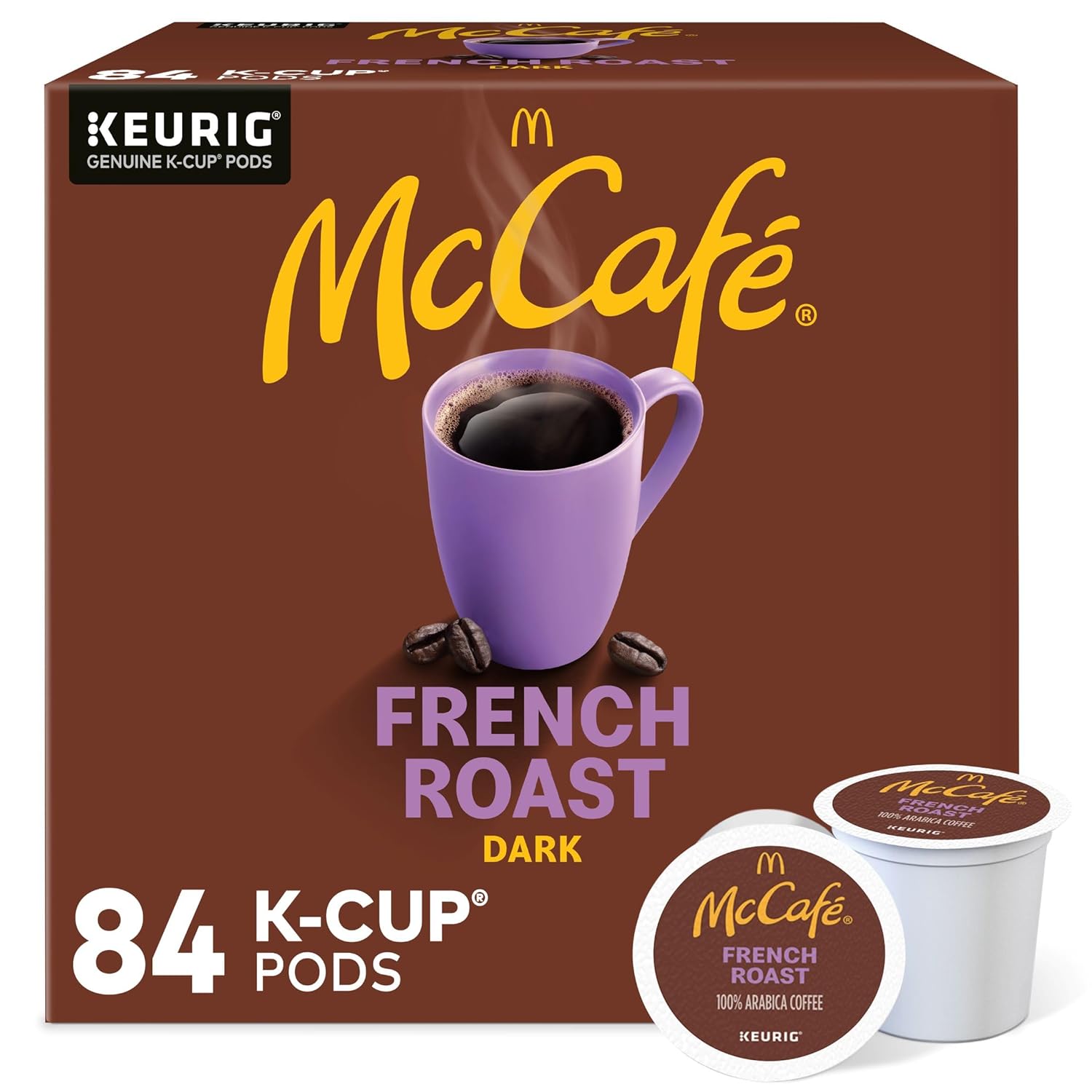 McCafe French Roast K-Cup Coffee Pods , 84 Count (Pack of 1)