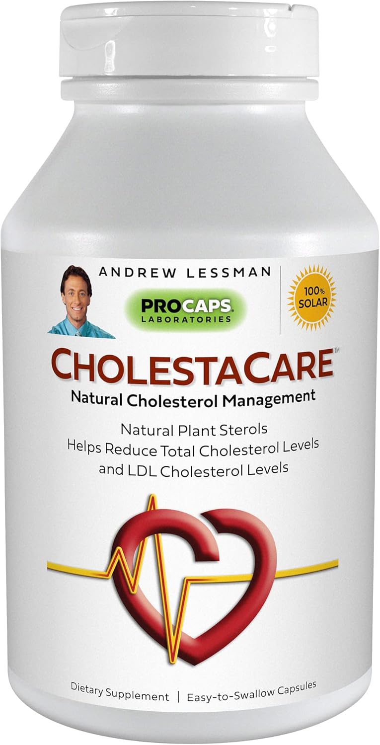 Andrew Lessman Cholestacare 360 Capsules - Unique Natural Phytosterol Blend. No Additives. Easy To Swallow Capsules