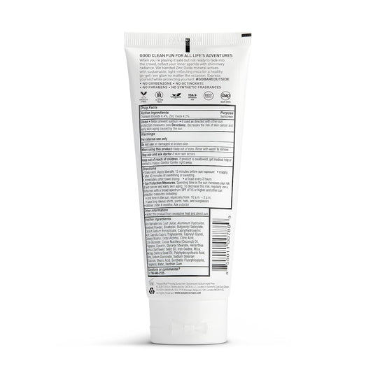 Bare Republic Diamond Dust Shimmer Mineral Sunscreen SPF 30 Sunblock Body Lotion, Free of Chemical Actives, 3.4 Fl Oz