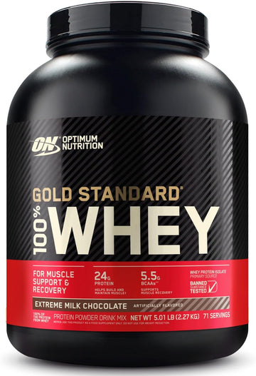 Optimum Nutrition Gold Standard 100% Whey Protein Powder, Extreme Milk