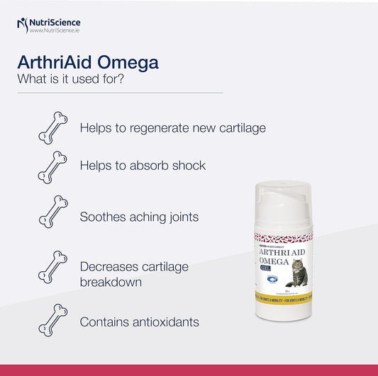 Swedencare UK ArthriAid Omega Cat Gel 50 ml for Cats Joints and Mobility Supplement?FP0101