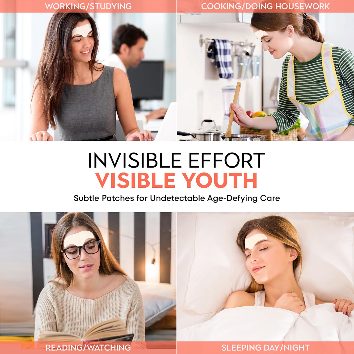 Insutam Forehead Wrinkle Patches For Anti-Wrinkles: Overnight Face Wrinkles Patches To Lift Smile Lines For Women (Rose Gold) : Beauty & Personal Care