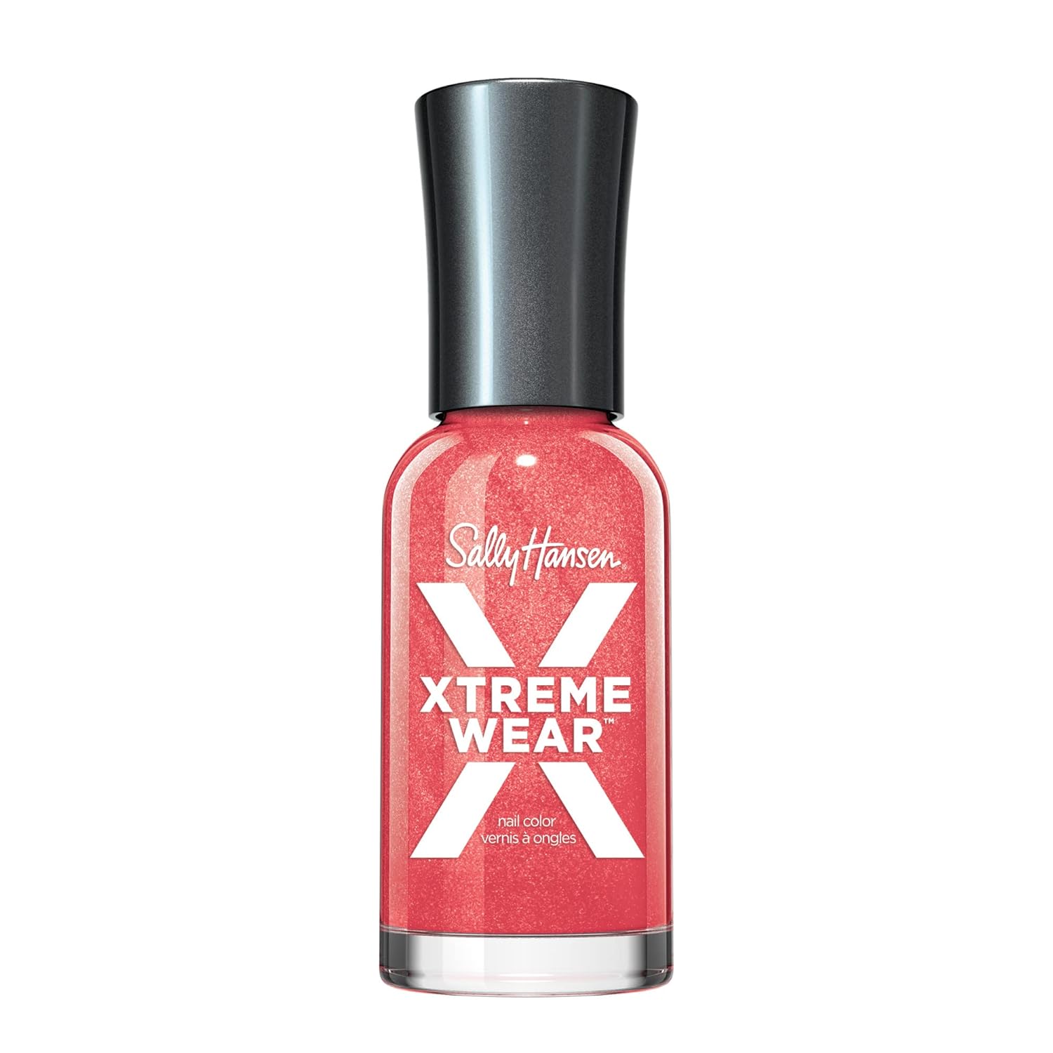 Sally Hansen Xtreme Wear Nail Polish, Streak-Free, Shiny Finish, Long-Lasting Nail Color, Heat Stroke, 0.12 Fl Oz