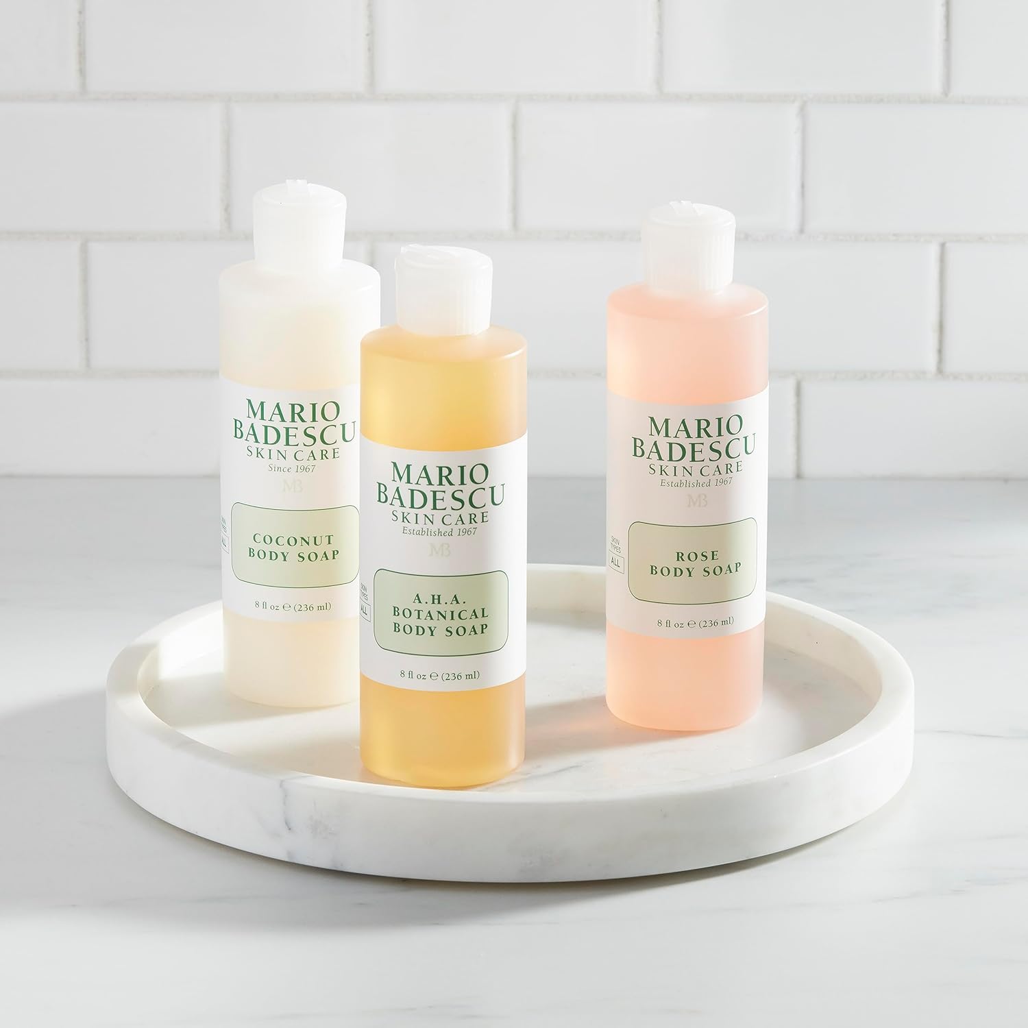 Mario Badescu Rose Body Soap | For a Pampered, Refreshed, and Hydrated Skin | Scented with the Sweetest Hint of Floral | Shower Gel for Daily Use | 8 fl. oz. : Beauty & Personal Care