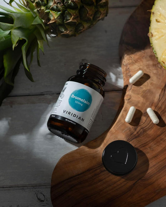 Viridian Bromelain - Digestive Enzyme - 30 X 500Mg Vegicaps