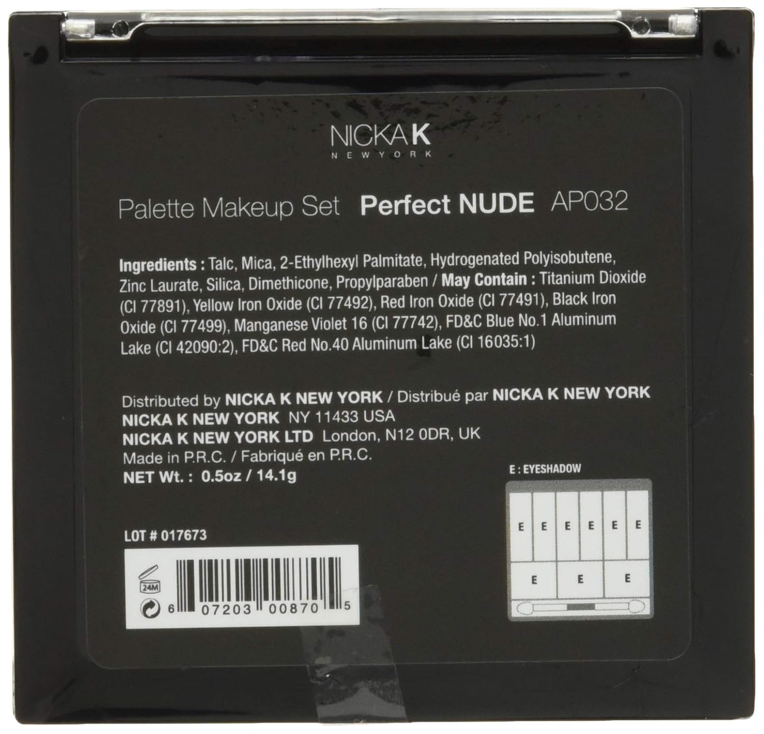 Nicka K Perfect 9 Nude Eyeshadow Palette Set