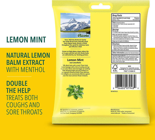 Ricola Lemon Mint Throat Drop ( 12x24 CT)